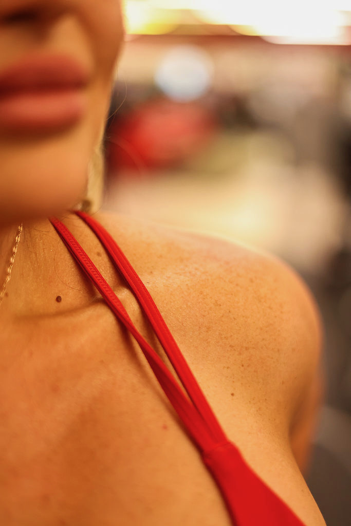 Detail shot of Jess's training gear