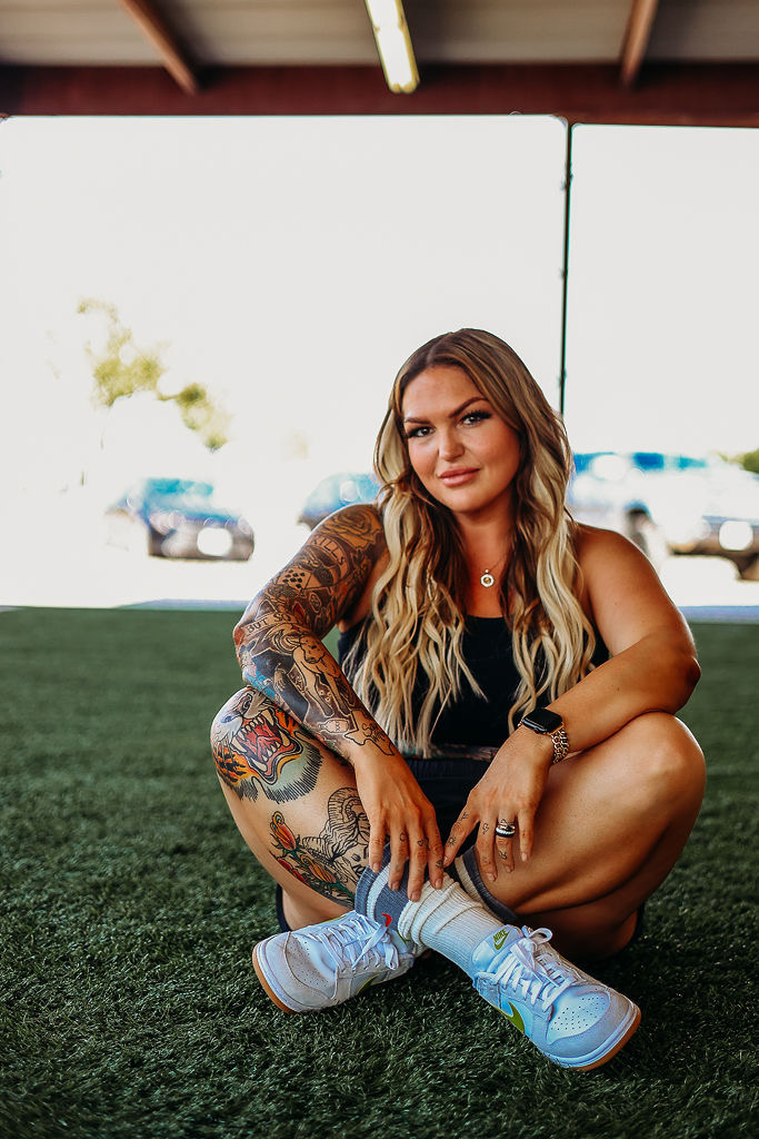 Jess after losing over 160 pounds, founder of Heavy Proof